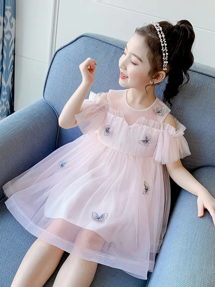 Princess Tulle Dress for Summer Girls' Wear
