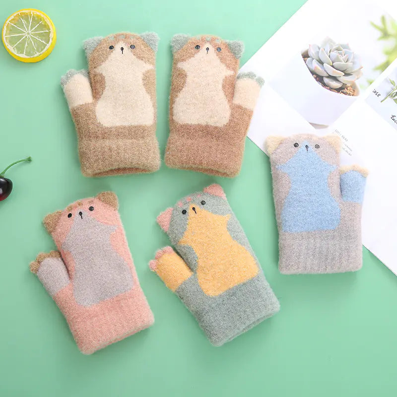 Baby Bags with Plush Touch Screen Gloves for Ages 3-5