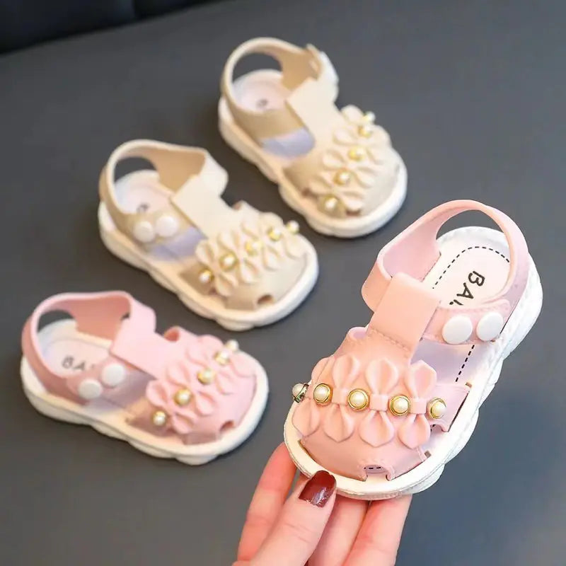 Cute Non-slip Princess Sandals for Baby Girls (0-3Y)