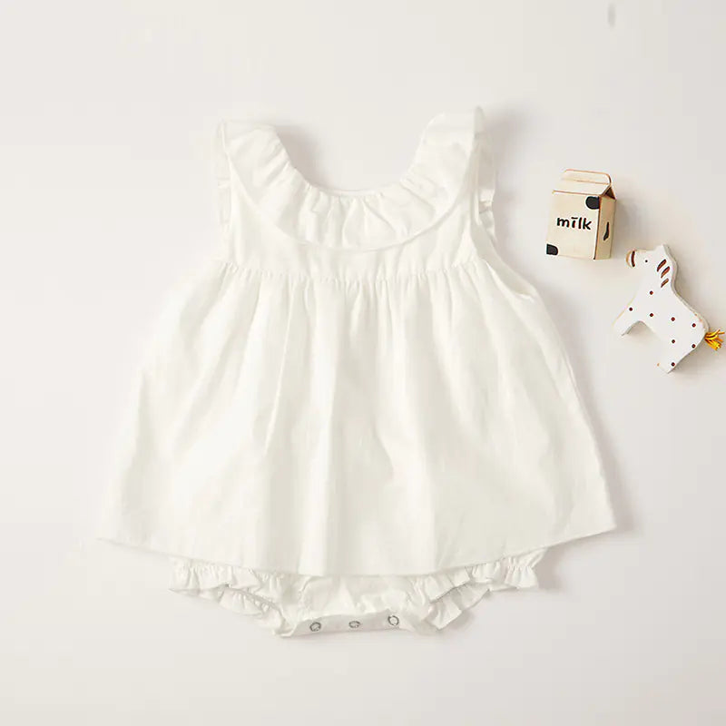 Summer Infant Toddler Baby Sleeveless Dress Romper