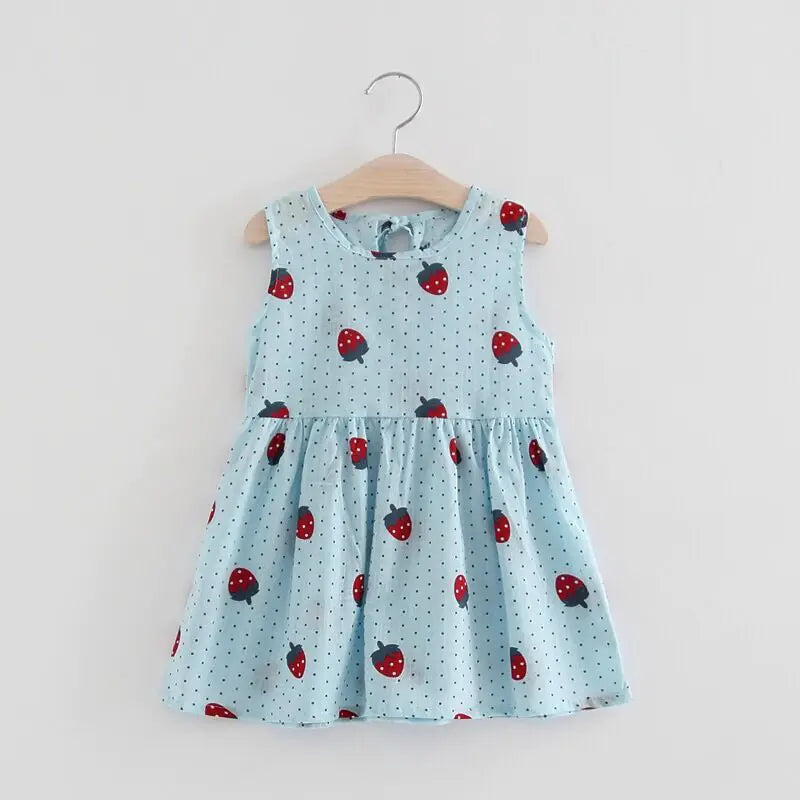 Korean Style Sleeveless Summer Dress for Girls
