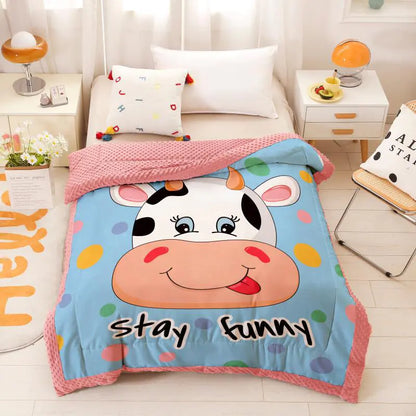 Cartoon Children's Doudou Blanket for Infants and Toddlers