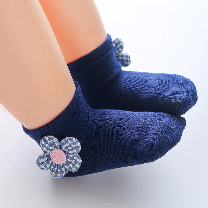 Cartoon Girls Baby Socks for Spring and Autumn