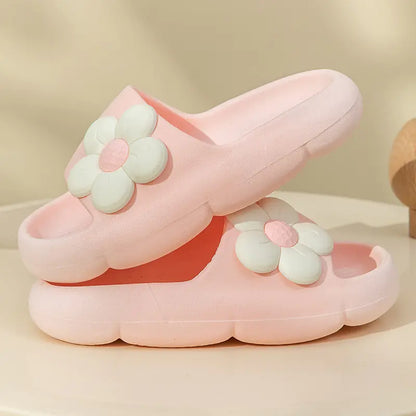 Cute Cartoon Flower Slippers for Kids (Ages 3-12)