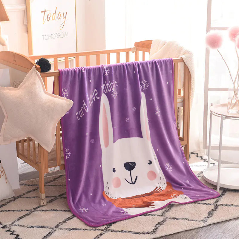Cartoon Nursery Nap Blanket for Infants and Toddlers