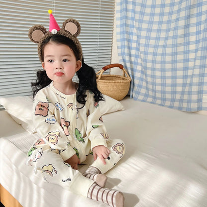Cotton Sleeping Bag for Kids - Long Sleeve & Split Legs