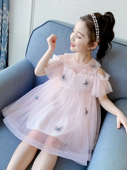 Princess Tulle Dress for Summer Girls' Wear