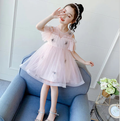 Princess Tulle Dress for Summer Girls' Wear