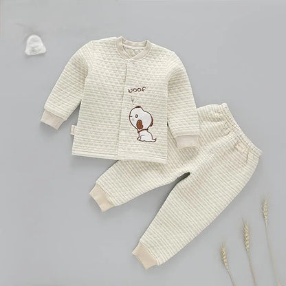 Cotton Warm Innerwear Set for Infants and Toddlers