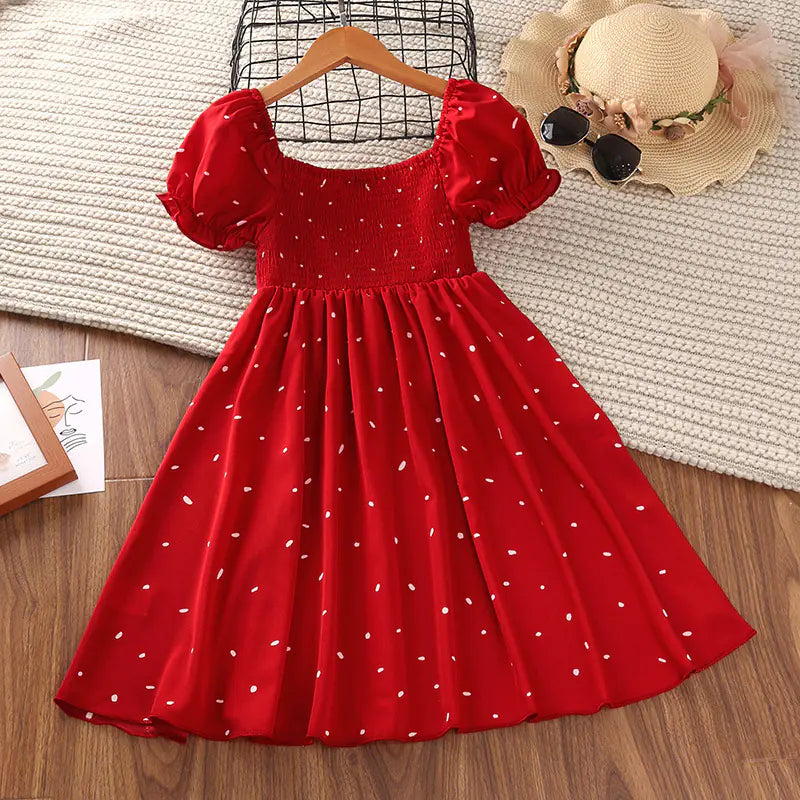 Korean Children's Short-sleeved Princess Skirt