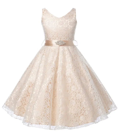 Lace Evening Dress for Girls - Children's Performance Outfit