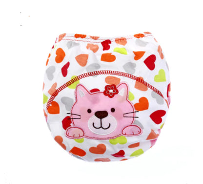 Cartoon Baby Training Pants, Washable Cotton Diapers