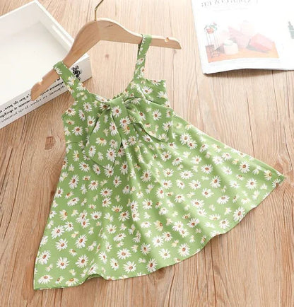 Sling Skirt Cute Cartoon Polka Dot Dress for Kids