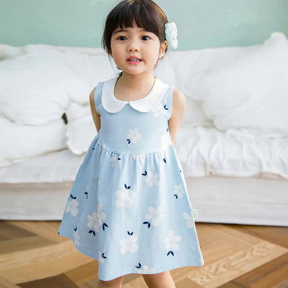 Girls' Summer Dress - Korean Style Sleeveless Princess Dress