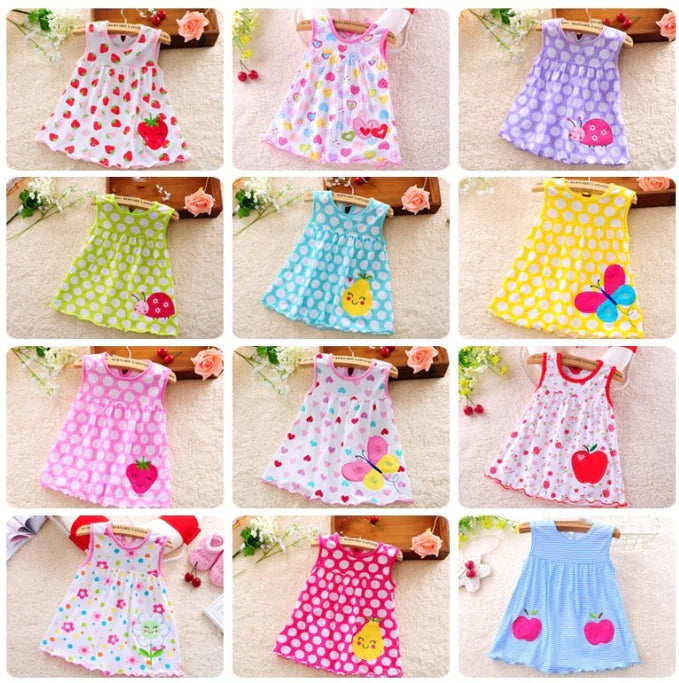 Cotton Dress for Infants 0-1 Year Old (Baby Dress)
