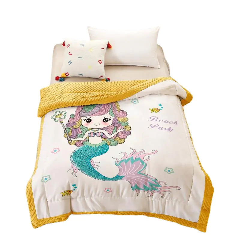 Cartoon Children's Doudou Blanket for Infants and Toddlers