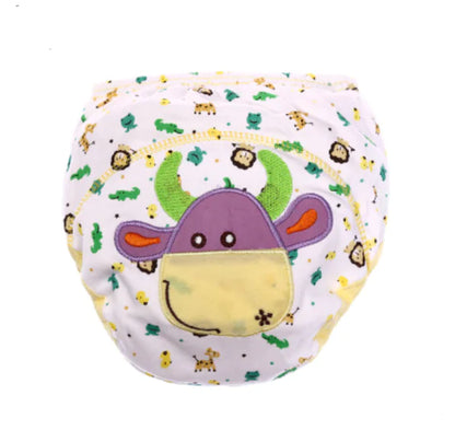 Cartoon Baby Training Pants, Washable Cotton Diapers