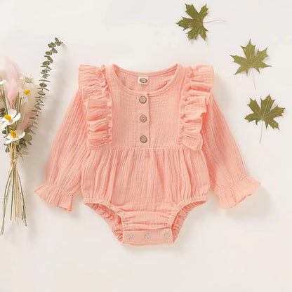 Baby Cotton and Hemp Triangle Romper for 0-1 Years