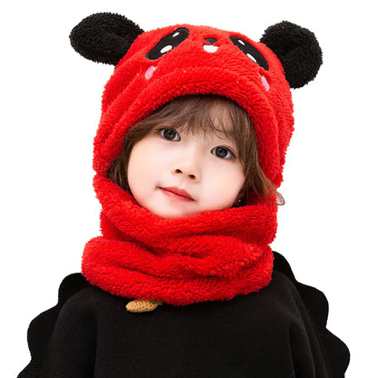 One-Piece Panda Ear Protection Baby Hat for Kids
