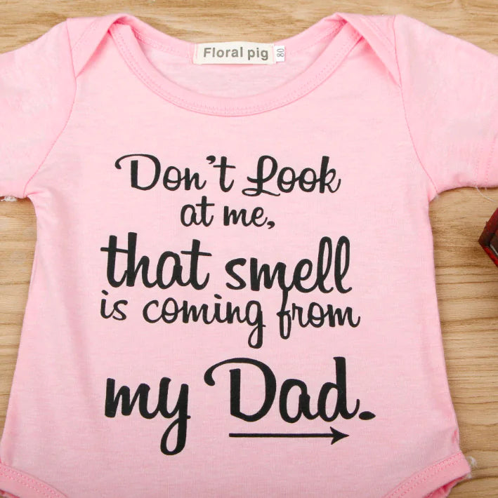 Printed Short Sleeve Baby Romper Outfit