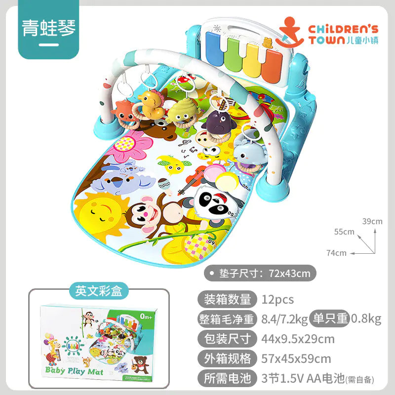 Baby Gym Play Mat with Music Piano for Infants