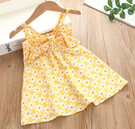 Sling Skirt Cute Cartoon Polka Dot Dress for Kids