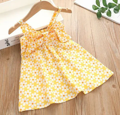 Sling Skirt Cute Cartoon Polka Dot Dress for Kids