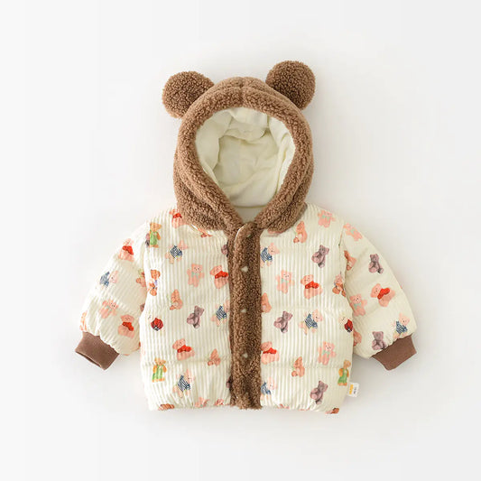 Baby Winter Cotton Jacket with Cute Prints