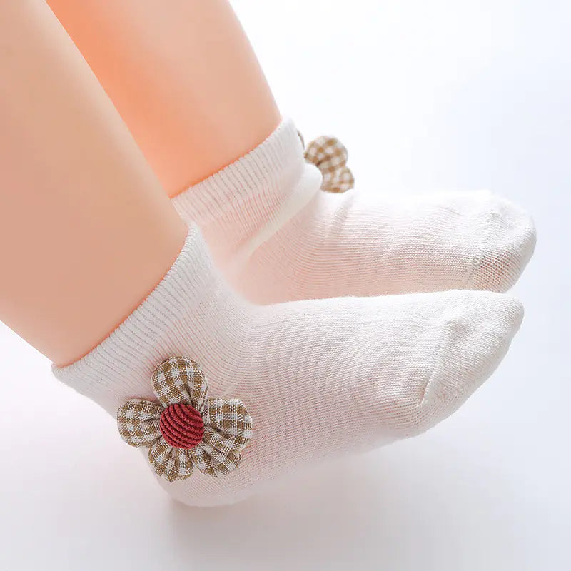 Cartoon Girls Baby Socks for Spring and Autumn