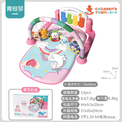 Baby Gym Play Mat with Music Piano for Infants