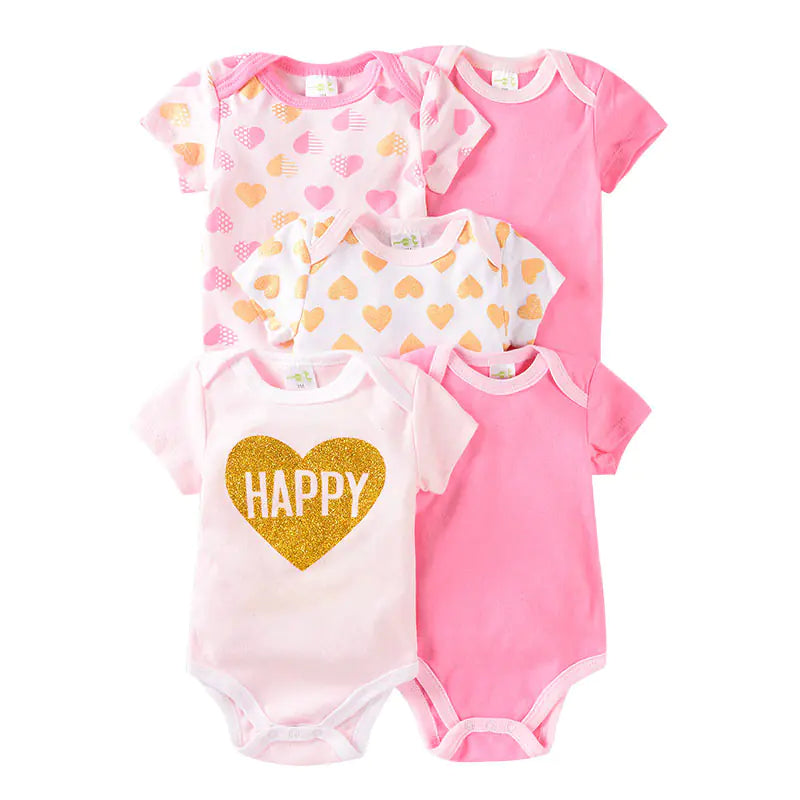 Summer 2020 Cotton Short Sleeve Baby Romper Set