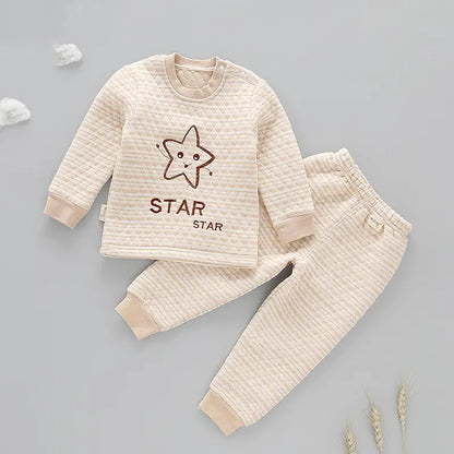 Cotton Warm Innerwear Set for Infants and Toddlers