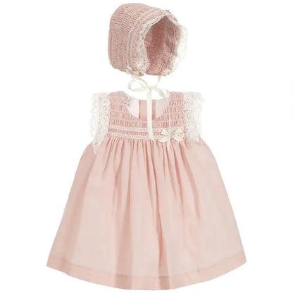 Three-Piece Cotton Baby Dress Set for Girls
