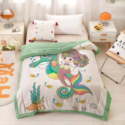 Cartoon Children's Doudou Blanket for Infants and Toddlers