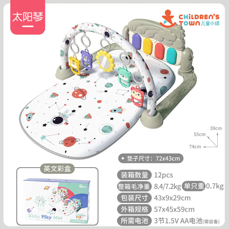Baby Gym Play Mat with Music Piano for Infants