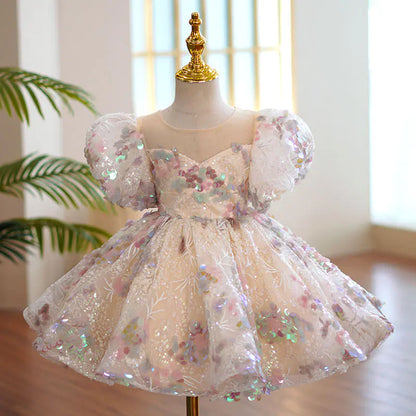 Sequined Piano Costume Dress for Girls