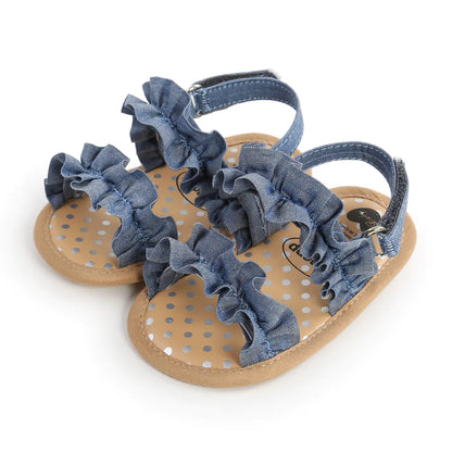 Lace Trim Baby Sandals for Toddlers and Infants