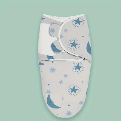 Universal Cotton Baby Blanket with Adjustable Swaddle