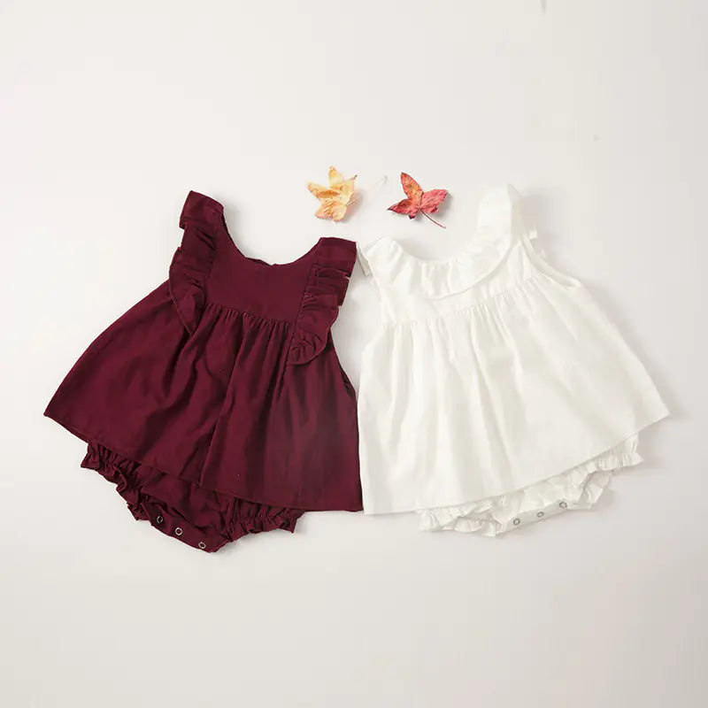 Summer Infant Toddler Baby Sleeveless Dress Romper