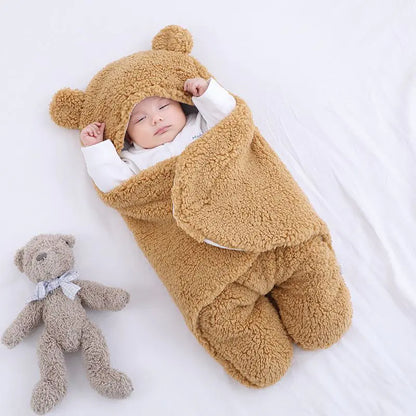 Thick Baby Swaddle for Autumn and Winter Newborns