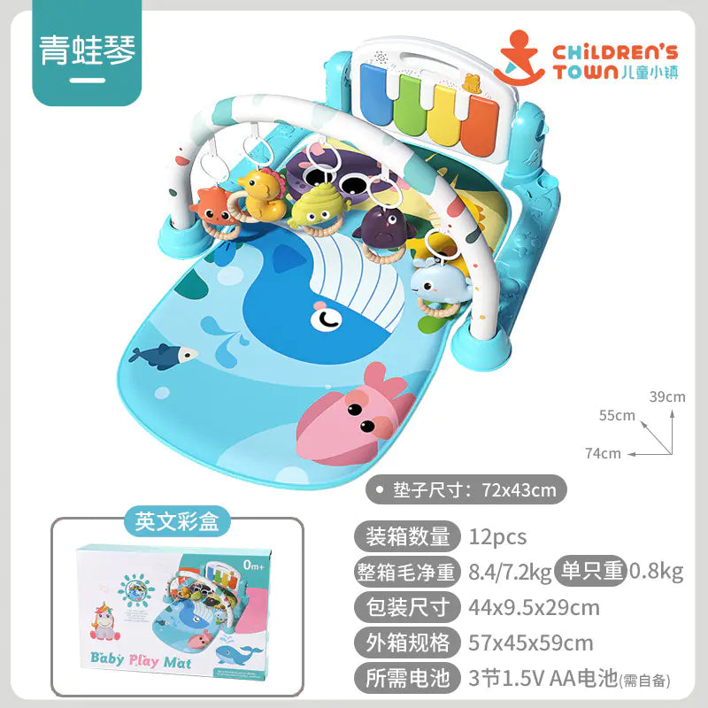 Baby Gym Play Mat with Music Piano for Infants
