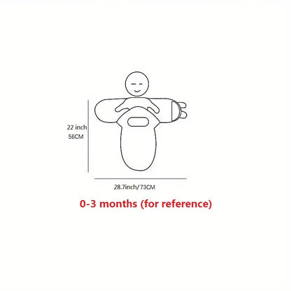 Universal Cotton Baby Blanket with Adjustable Swaddle