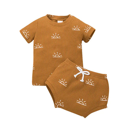 Baby Casual Romper Suit for Spring and Summer (2 PCs)