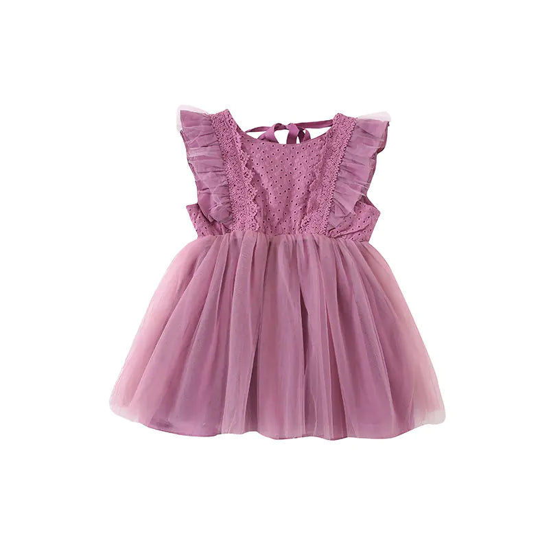 Amu Monkey Baby Tulle Lace Princess Dress for Girls