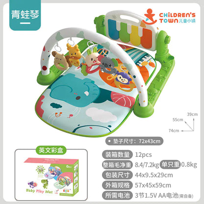 Baby Gym Play Mat with Music Piano for Infants