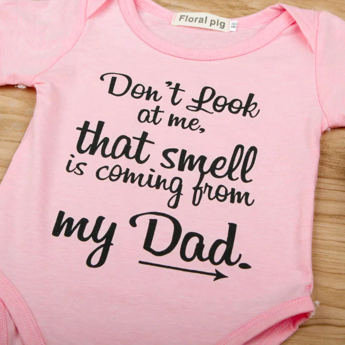 Printed Short Sleeve Baby Romper Outfit