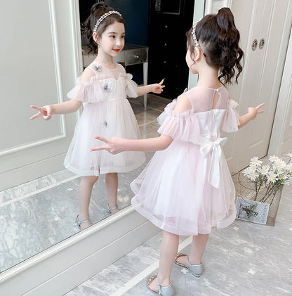 Princess Tulle Dress for Summer Girls' Wear