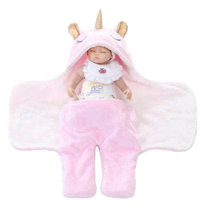 Unicorn Plush Double Layer Baby Blanket - Winter Edition