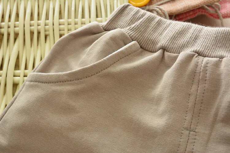 Baby Cotton Long Sleeve Outfit for Ages 1-4 with Elephant Print