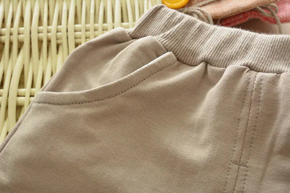 Baby Cotton Long Sleeve Outfit for Ages 1-4 with Elephant Print